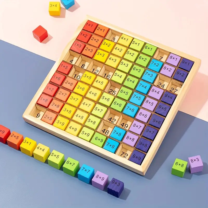 Drevená násobilková tabuľka